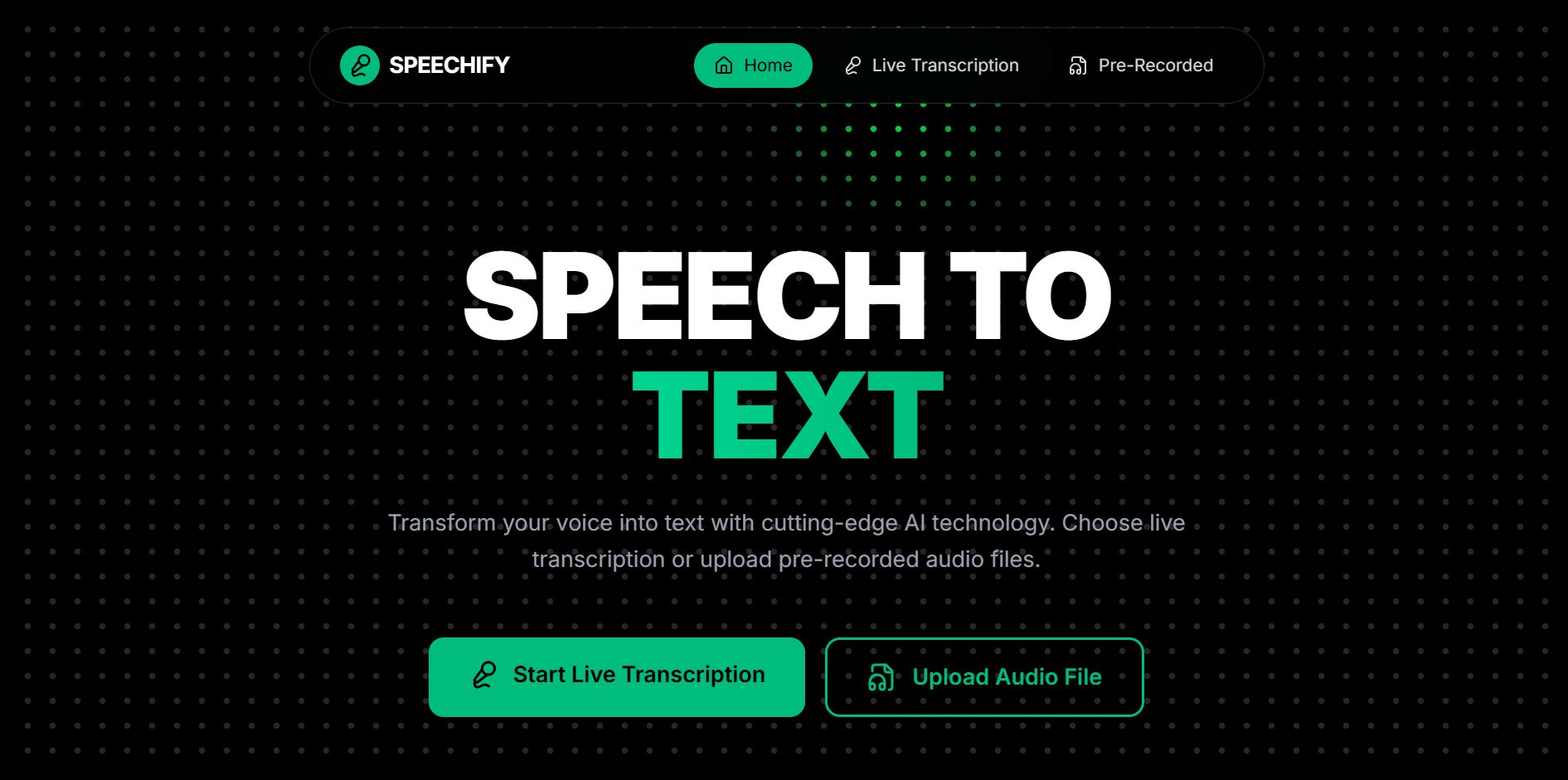 Speech-to-Text Transcription Platform